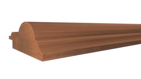 Profile View of Panel Molding, product number PA-124-024-2-HMH - 3/4" x 1-3/4" Honduras Mahogany Panel Molding - $5.60/ft sold by American Wood Moldings