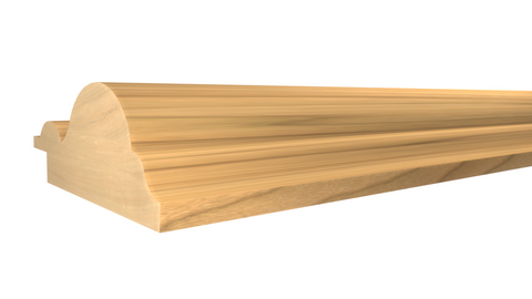 Profile View of Panel Molding, product number PA-124-024-2-MA - 3/4" x 1-3/4" Maple Panel Molding - $2.12/ft sold by American Wood Moldings