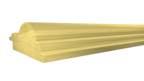 Profile View of Panel Molding, product number PA-124-024-2-PO - 3/4" x 1-3/4" Poplar Panel Molding - $1.48/ft sold by American Wood Moldings
