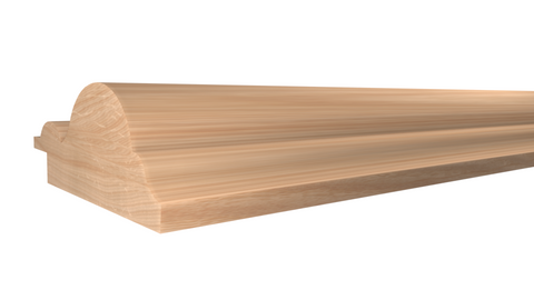 Profile View of Panel Molding, product number PA-124-024-2-RO - 3/4" x 1-3/4" Red Oak Panel Molding - $2.28/ft sold by American Wood Moldings