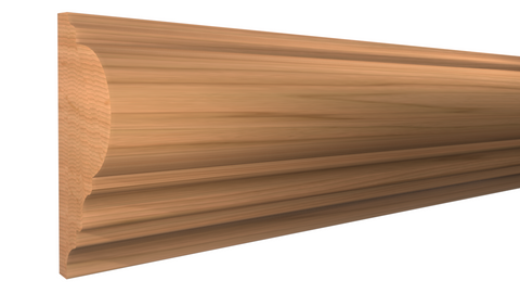 Profile View of Panel Molding, product number PA-128-028-1-CH - 7/8" x 1-7/8" Cherry Panel Molding - $3.92/ft sold by American Wood Moldings