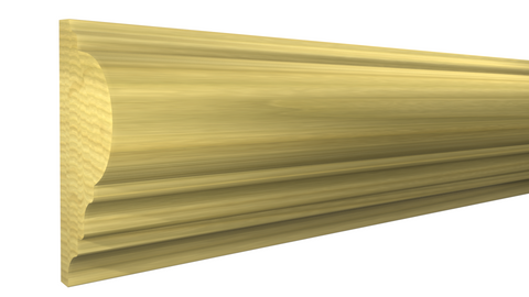 Profile View of Panel Molding Molding, product number PA-128-028-1-PO - 7/8" x 1-7/8" Poplar Panel Molding - $1.52/ft sold by American Wood Moldings