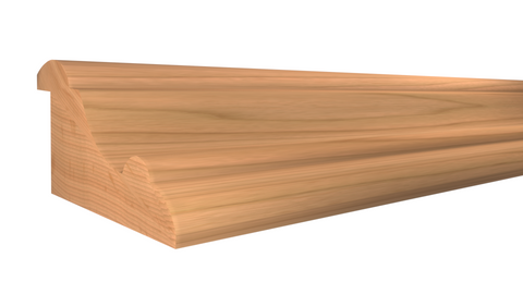 Profile View of Panel Molding, product number PA-130-100-1-CH - 1" x 1-15/16" Cherry Panel Molding - $4.48/ft sold by American Wood Moldings