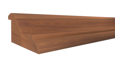 Profile View of Panel Molding, product number PA-130-100-1-HMH - 1" x 1-15/16" Honduras Mahogany Panel Molding - $7.44/ft sold by American Wood Moldings