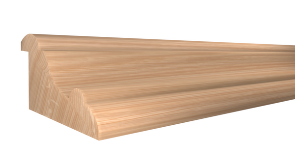 Profile View of Panel Molding Molding, product number PA-130-100-1-RO - 1" x 1-15/16" Red Oak Panel Molding - $3.12/ft sold by American Wood Moldings