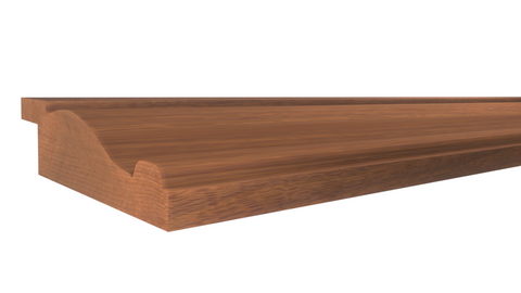 Profile View of Panel Molding Molding, product number PA-220-024-1-HMH - 3/4" x 2-5/8" Honduras Mahogany Panel Molding - $8.84/ft sold by American Wood Moldings