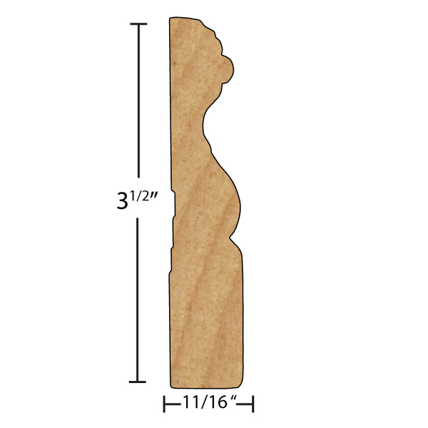 Primed MDF Casing - CA-316-022-1-PM - $1.49/ft – American Wood Moldings