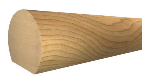 Profile View of Stair Handrail Molding, product number SHR-120-114-1-MA - 1-7/16" x 1-5/8" Maple Stair Handrail - $7.88/ft sold by American Wood Moldings