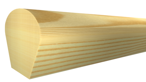 SHR-120-114-2-CP - 1-7/16" x 1-5/8" Clear Pine Stair Handrail - $3.59/ft