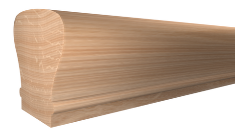 SHR-212-208-1-RO - 2-1/4" x 2-3/8" Red Oak Stair Handrail - $10.60/ft