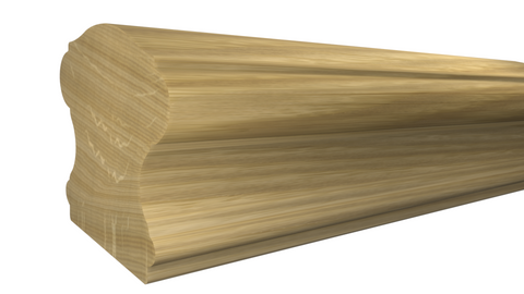 SHR-224-220-1-WO - 2-5/8" x 2-3/4" White Oak Stair Handrail - $29.15/ft