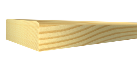 Profile View of Screen Molding, product number SN-024-008-1-CP - 1/4" x 3/4" Clear Pine Screen Molding - $0.36/ft sold by American Wood Moldings
