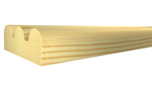 Profile View of Screen Molding, product number SN-024-008-2-CP - 1/4" x 3/4" Clear Pine Screen Molding - $0.36/ft sold by American Wood Moldings