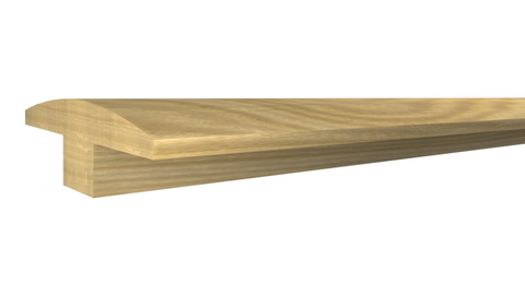 Profile View of T-Molding Molding, product number TM-200-022-1-WO - 11/16" x 2" White Oak T-Molding - $4.40/ft sold by American Wood Moldings