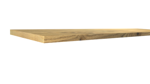 Profile View of Standard Size 1x10 Knotty Hickory Boards - $8.72/ft sold by American Wood Moldings