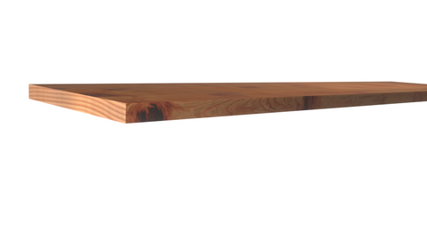 Profile View of Standard Size 1x10 Knotty Red Cedar Boards - $7.44/ft sold by American Wood Moldings