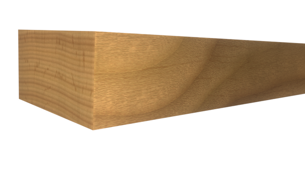 Profile View of Standard Size 1x2 Alder Boards - $1.52/ft sold by American Wood Moldings