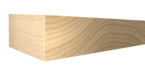 Profile View of Standard Size 1x2 Birch Boards - $1.52/ft sold by American Wood Moldings