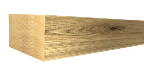 Profile View of Standard Size 1x2 Knotty Hickory Boards - $2.00/ft sold by American Wood Moldings
