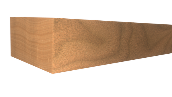 Profile View of Standard Size 1x2 Philippine Mahogany Boards - $3.12/ft sold by American Wood Moldings