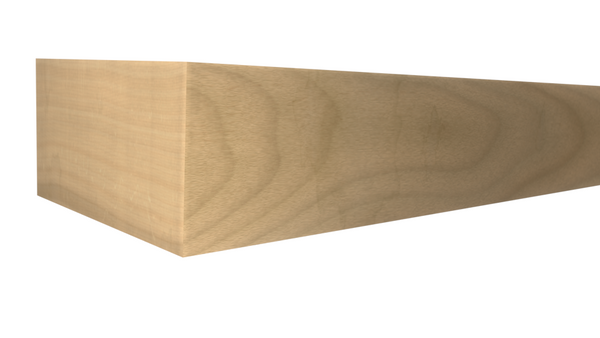 Profile View of Standard Size 1x2 Soft Maple Boards - $1.88/ft sold by American Wood Moldings