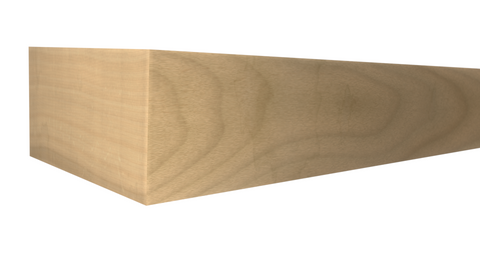 Profile View of Standard Size 1x2 Soft Maple Boards - $1.88/ft sold by American Wood Moldings