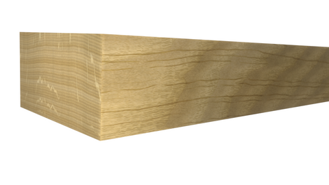 Profile View of Standard Size 1x2 White Oak Boards - $2.52/ft sold by American Wood Moldings