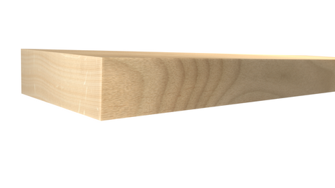 Profile View of Standard Size 1x3 Birch Boards - $2.12/ft sold by American Wood Moldings