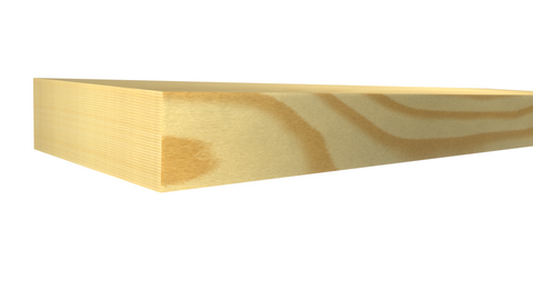 Profile View of Standard Size 1x3 Clear Pine Boards - $1.80/ft sold by American Wood Moldings