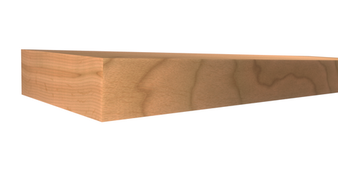 Profile View of Standard Size 1x3 Cherry Boards - $2.96/ft sold by American Wood Moldings