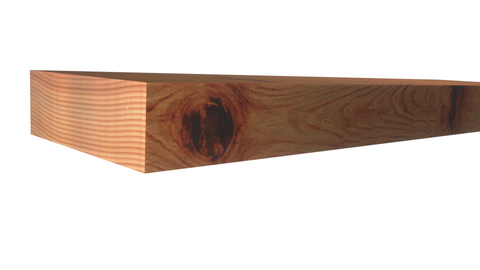 Profile View of Standard Size 1x3 Knotty Red Cedar Boards - $2.40/ft sold by American Wood Moldings