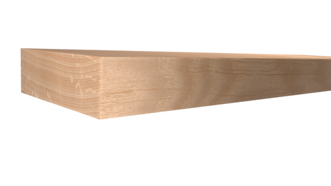 Profile View of Standard Size 1x3 Red Oak Boards - $2.20/ft sold by American Wood Moldings