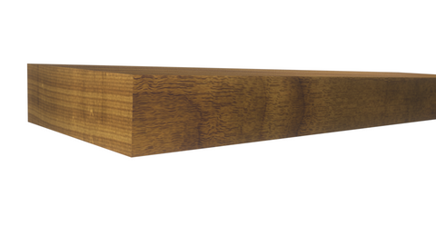 Profile View of Standard Size 1x3 Teak Boards - $18.76/ft sold by American Wood Moldings