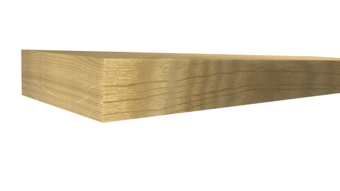 Profile View of Standard Size 1x3 White Oak Boards - $3.64/ft sold by American Wood Moldings