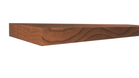 Profile View of Standard Size 1x4 Brazilian Cherry Boards - $6.16/ft sold by American Wood Moldings
