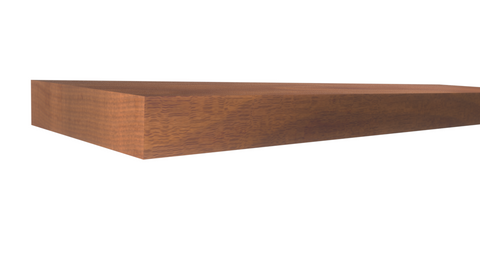 Profile View of Standard Size 1x4 Honduras Mahogany Boards - $8.36/ft sold by American Wood Moldings