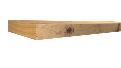 Profile View of Standard Size 1x4 Knotty Alder Boards - $3.04/ft sold by American Wood Moldings