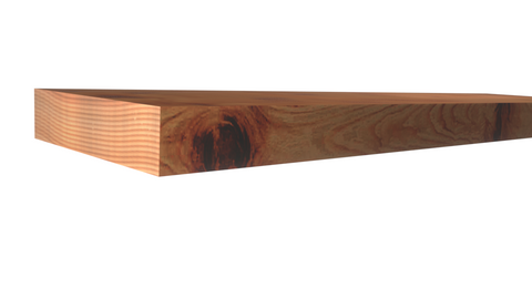 Profile View of Standard Size 1x4 Knotty Red Cedar Boards - $3.12/ft sold by American Wood Moldings