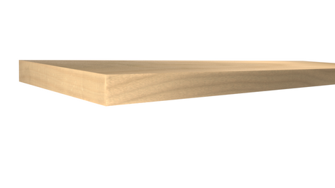 Profile View of Standard Size 1x6 Soft Maple Boards - $4.84/ft sold by American Wood Moldings