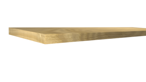Profile View of Standard Size 1x8 White Oak Boards - $15.70/ft sold by American Wood Moldings