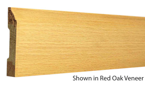 Profile View of Base Molding, product number BA-308-016-3-ROV - 1/2" x 3-1/4" Red Oak Veneer Base - $1.32/ft sold by American Wood Moldings
