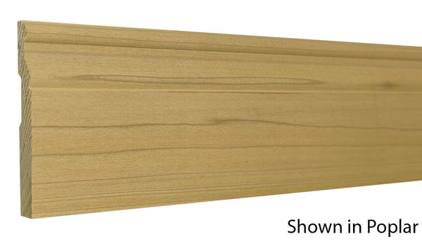 Profile View of Base Molding, product number BA-408-016-3-PO - 1/2" x 4-1/4" Poplar Base - $1.92/ft sold by American Wood Moldings