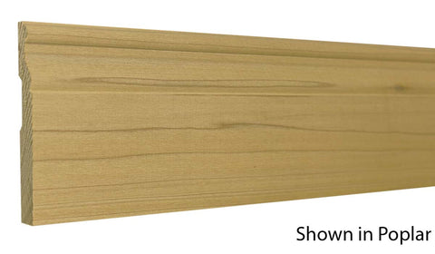 Profile View of Base Molding, product number BA-408-016-3-PO - 1/2" x 4-1/4" Poplar Base - $1.92/ft sold by American Wood Moldings