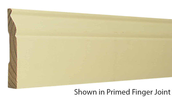Profile View of Base Molding, product number BA-408-018-1-PF - 9/16" x 4-1/4" Primed Finger Joint Base - $1.12/ft sold by American Wood Moldings