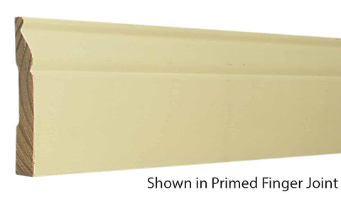 Profile View of Base Molding, product number BA-408-018-1-PF - 9/16" x 4-1/4" Primed Finger Joint Base - $1.12/ft sold by American Wood Moldings