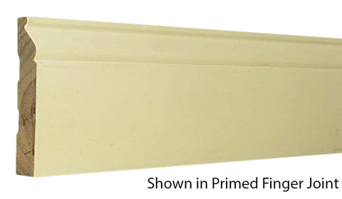 Profile View of Base Molding, product number BA-508-018-1-PF - 9/16" x 5-1/4" Primed Finger Joint Base - $2.46/ft sold by American Wood Moldings