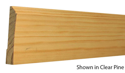 Profile View of Base Molding, product number BA-508-018-2-CP - 9/16" x 5-1/4" Clear Pine Base - $1.92/ft sold by American Wood Moldings