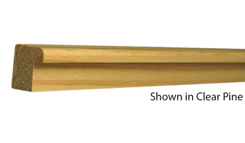 Profile View of Backband Molding, product number BB-102-102-1-PO - 1-1/16" x 1-1/16" Poplar Backband - $1.04/ft sold by American Wood Moldings