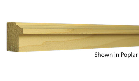 Profile View of Backband Molding, product number BB-105-100-1-PO - 1" x 1-5/32" Poplar Backband - $1.20/ft sold by American Wood Moldings
