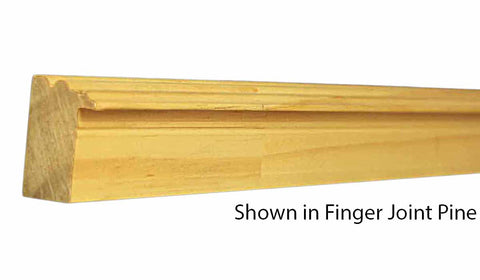 Profile View of Backband Molding, product number BB-108-030-1-FPI - 15/16" x 1-1/4" Finger Joint Pine Backband - $0.80/ft sold by American Wood Moldings